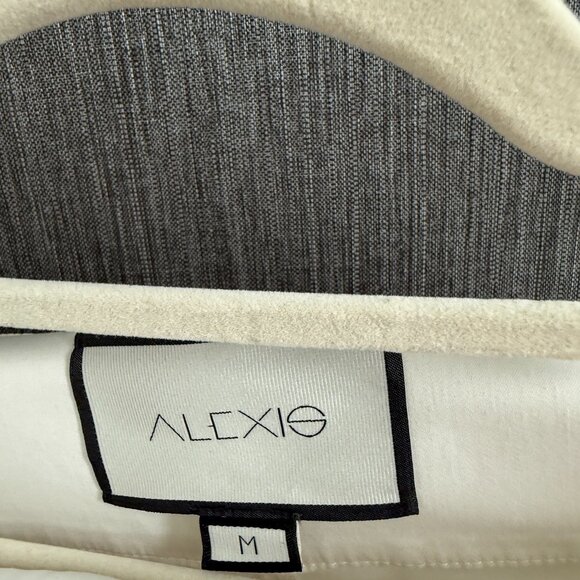 Alexis White Draped Midi Skirt with Front Tie Detail – Size M - Picture 3 of 4